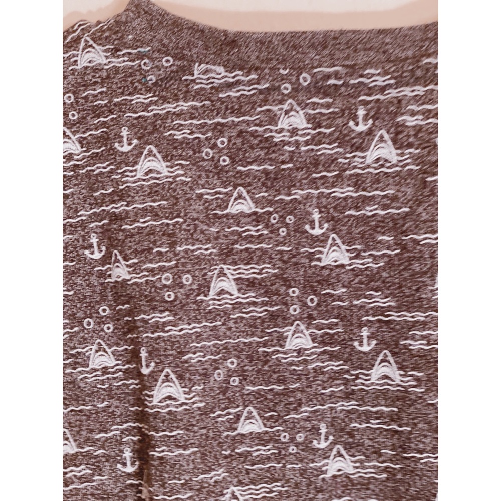 NWT Free Planet SHARK Boys Top sz M Blue 10/12